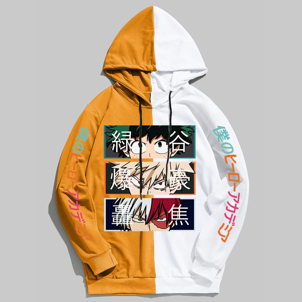 Unisex My Hero Academia Colour Split Hoodie