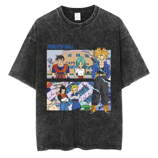 Dragon Ball Future Timeline Oversized Vintage Tee