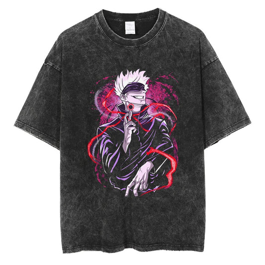 Jujutsu Kaisen Gojo Reverse Curse Oversized Vintage Tee