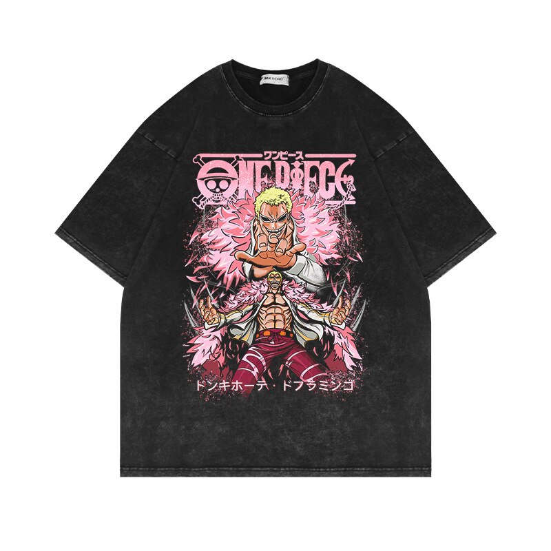 One Piece Doflamingo Vintage Oversized Tee