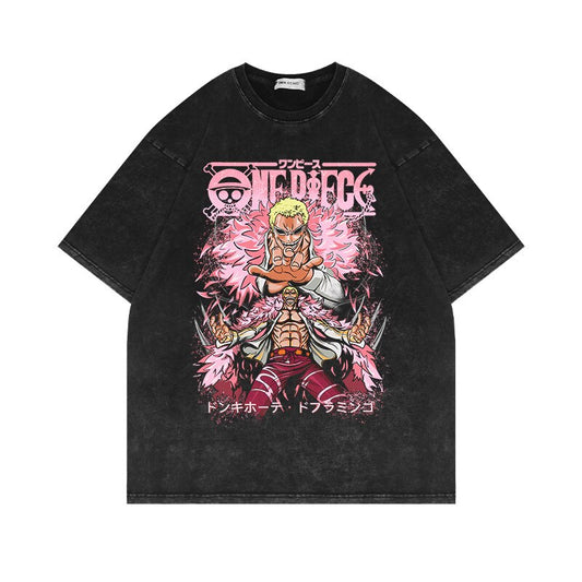 One Piece Doflamingo Vintage Oversized Tee