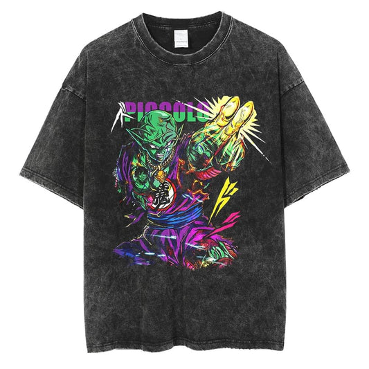 Dragon Ball Piccolo Oversized Acid Wash Tee