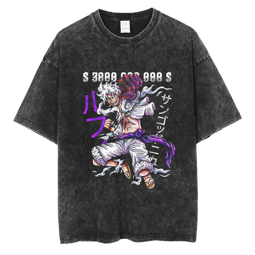 One Piece Gear 5 Luffy Oversized Vintage Tee