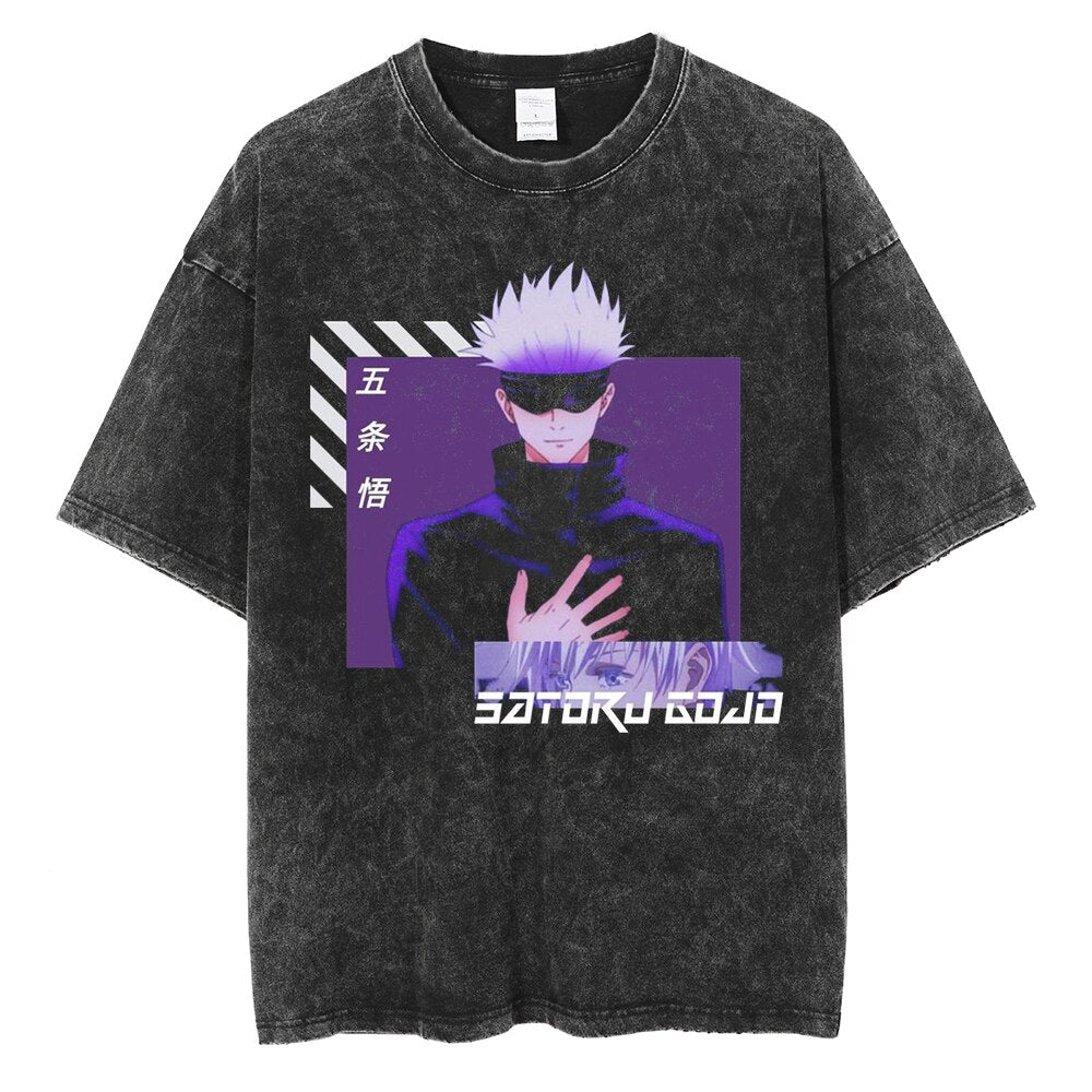 Jujutsu Kaisen Saturo Gojo Vintage Oversized Tee