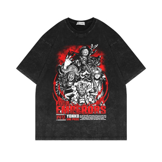 One Piece Four Emporers Vintage Oversized Tee