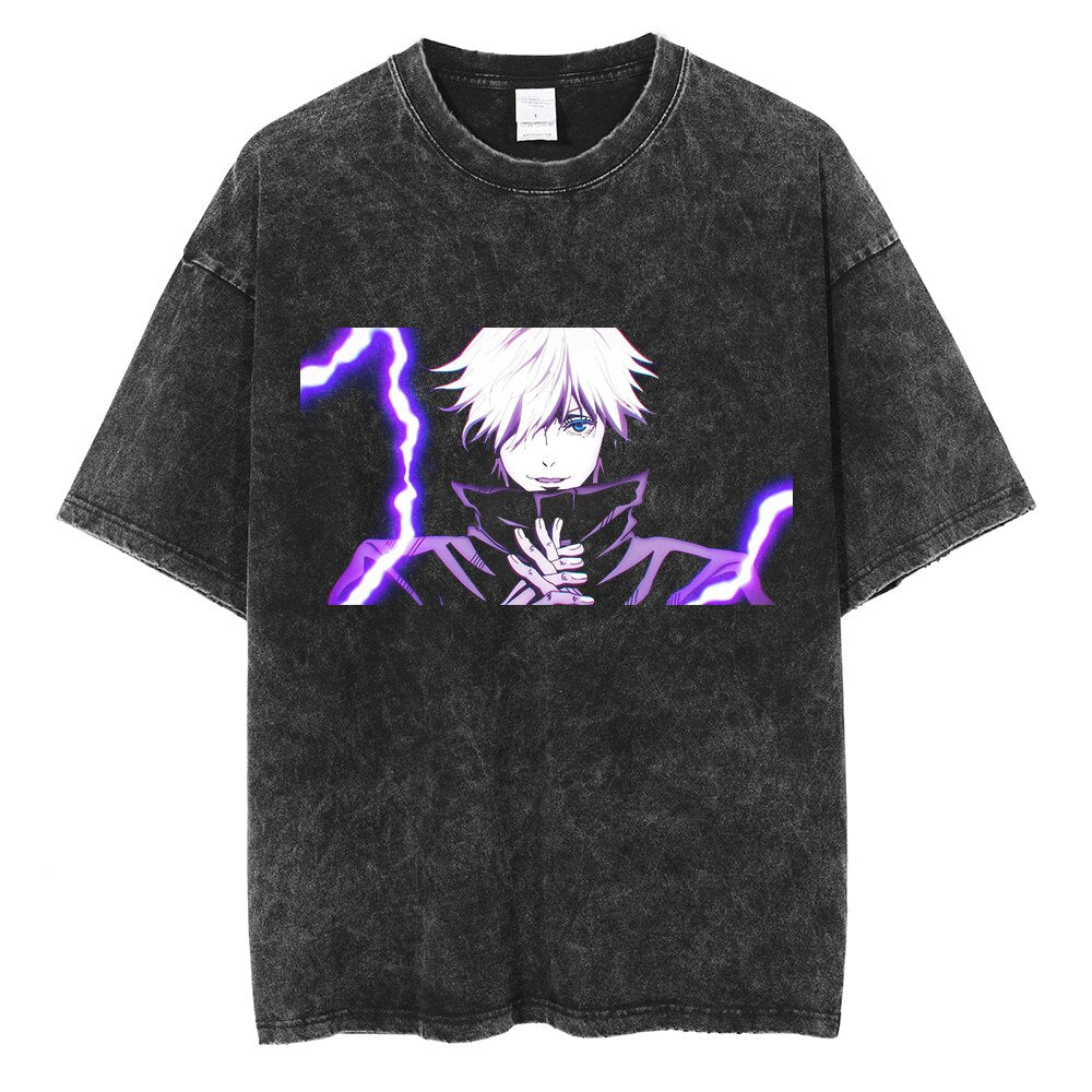 Jujutsu Kaisen Gojo Oversized Vintage Tee