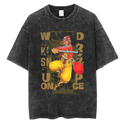 One Piece Sniper Usopp Vintage Oversized Tee