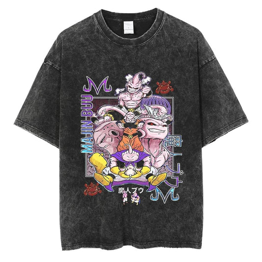 Dragon Ball All Majin Buu Forms Oversized Vintage Tee