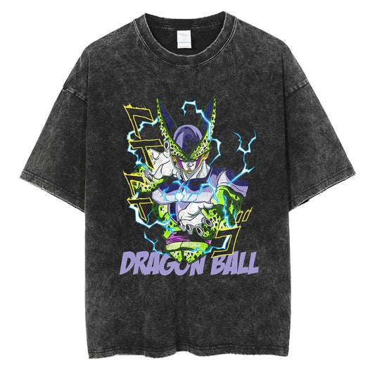 Dragon Ball Cell Perfect Form Oversized Vintage Tee