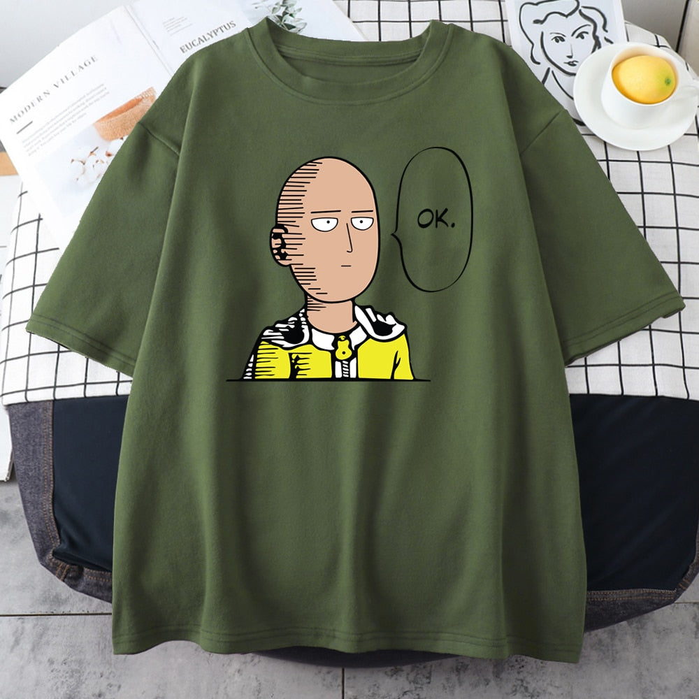 Unisex One Punch Man Saitama "OK." Tee