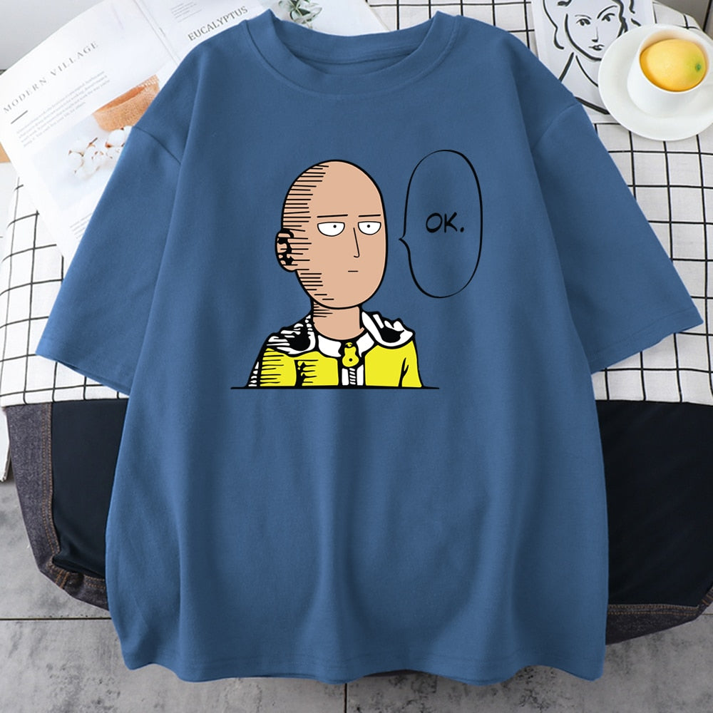 Unisex One Punch Man Saitama "OK." Tee