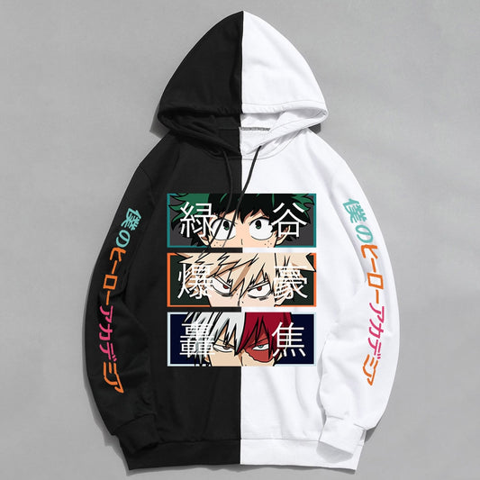 Unisex My Hero Academia Colour Split Hoodie