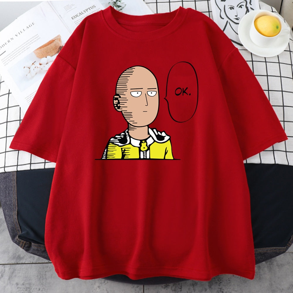 Unisex One Punch Man Saitama "OK." Tee