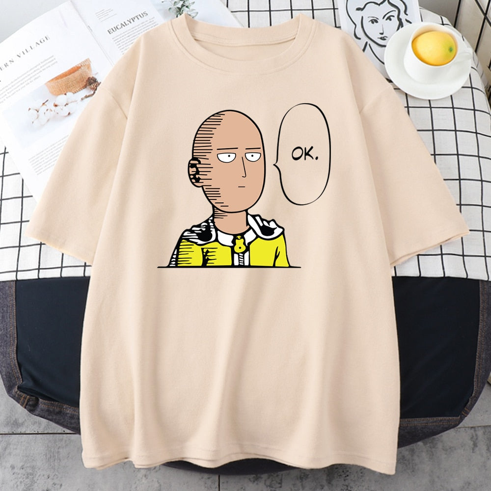 Unisex One Punch Man Saitama "OK." Tee