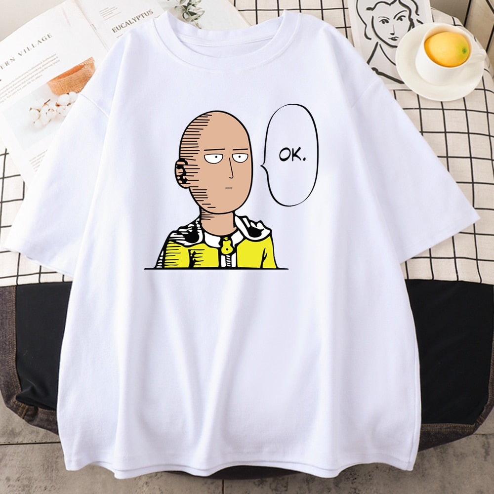 Unisex One Punch Man Saitama "OK." Tee