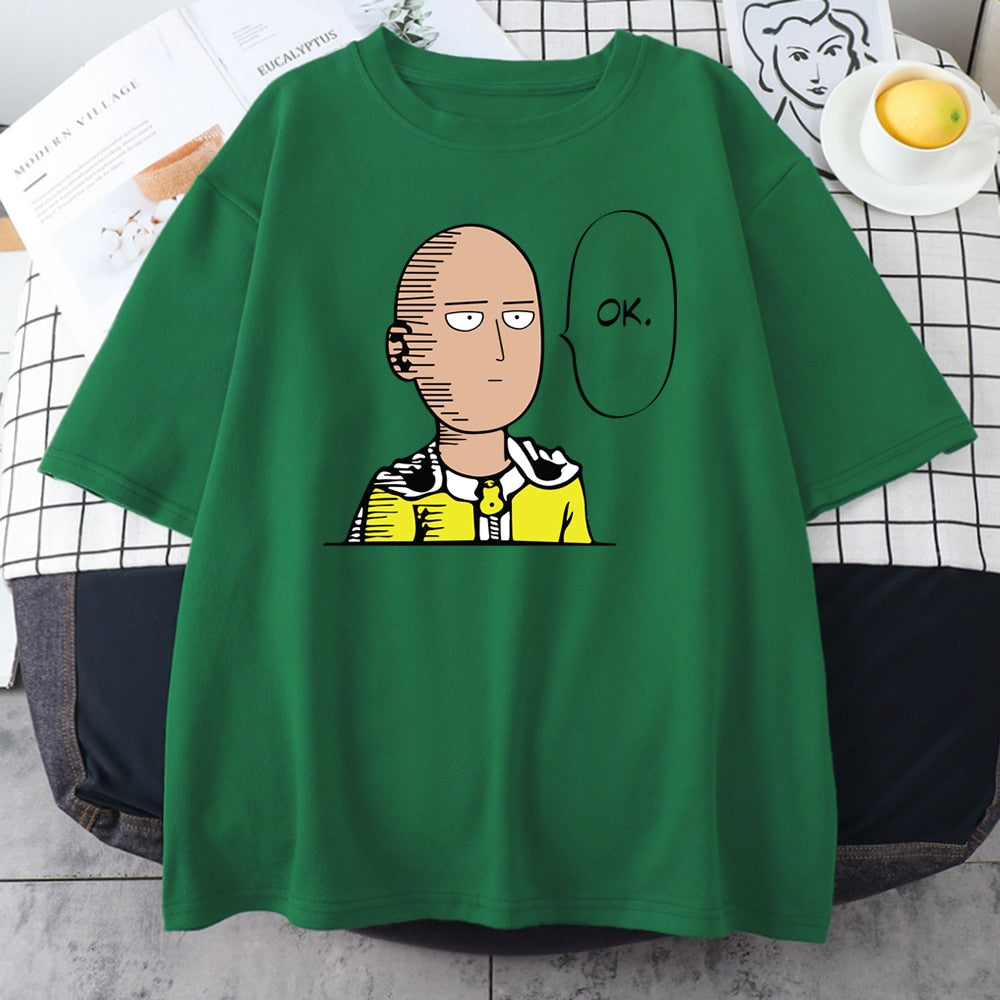 Unisex One Punch Man Saitama "OK." Tee