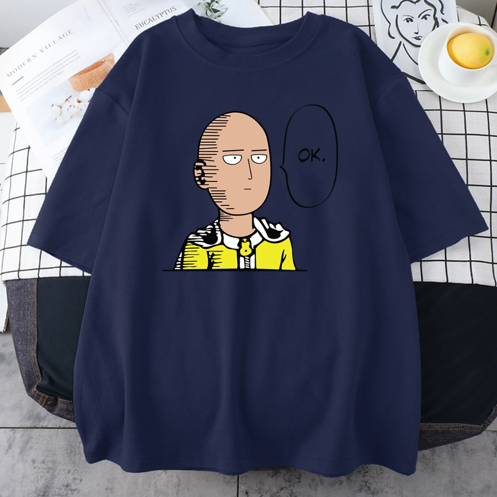 Unisex One Punch Man Saitama "OK." Tee