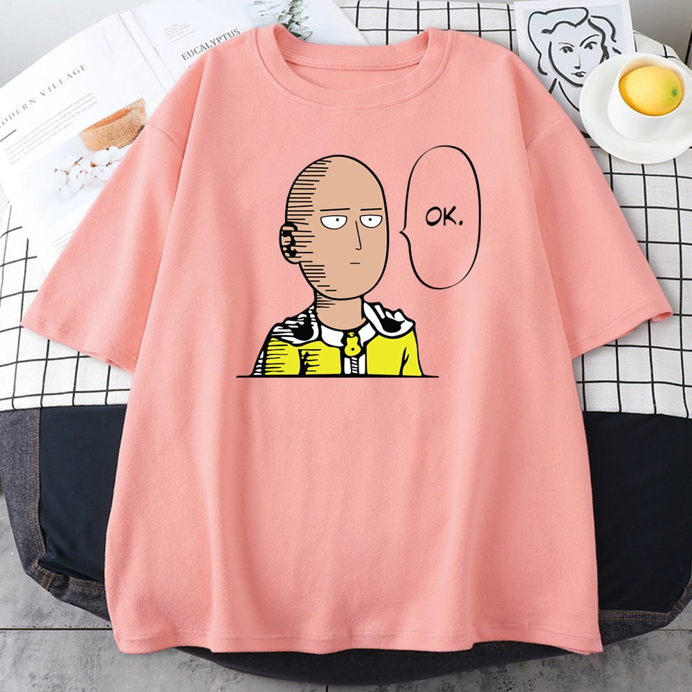 Unisex One Punch Man Saitama "OK." Tee